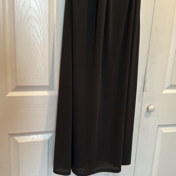 C. Graffitti black wood beads halter long dress - Picture 3 of 8